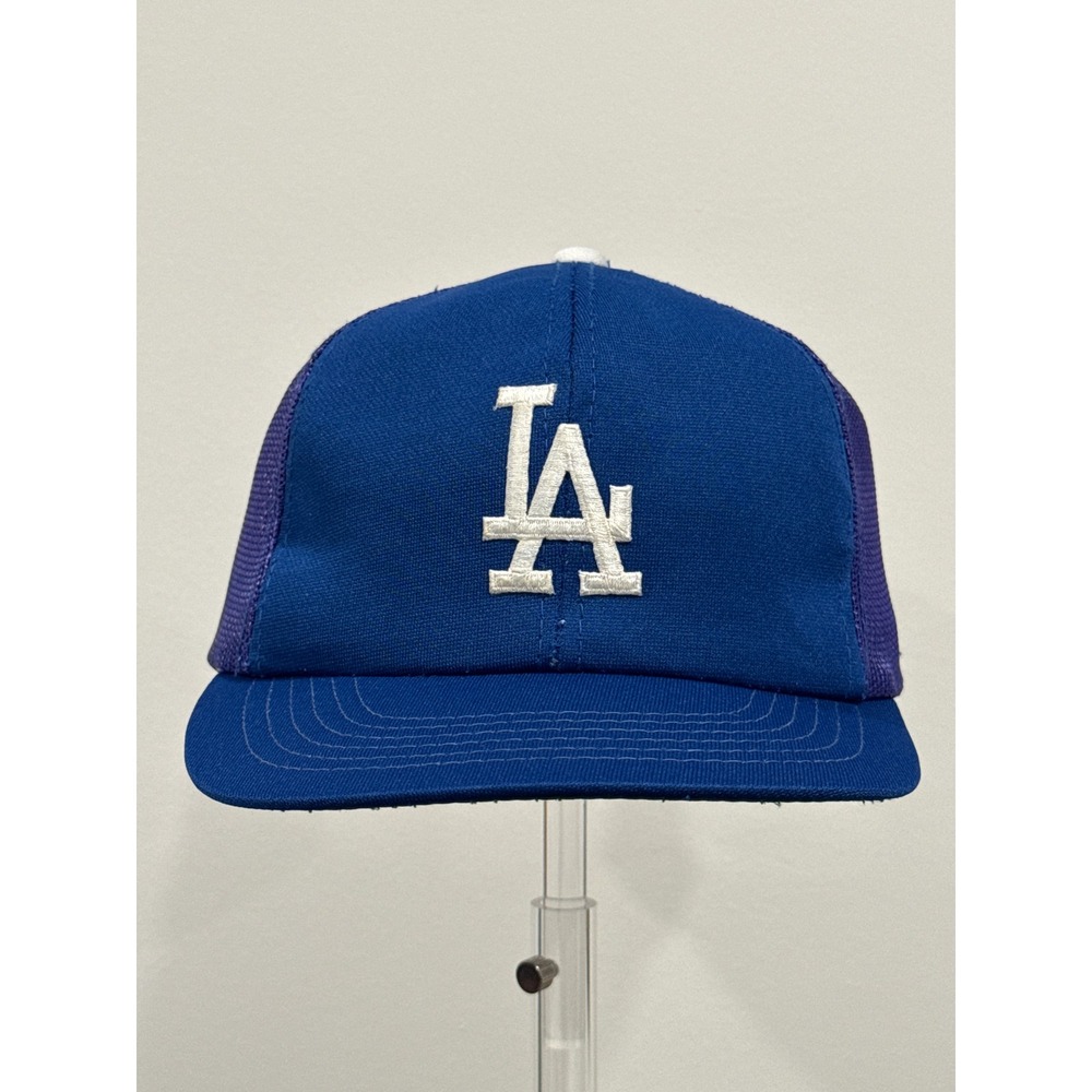 Sports Specialties LA Dodgers Trucker Hat Mens OSFA Blue Good Vintage Snapback